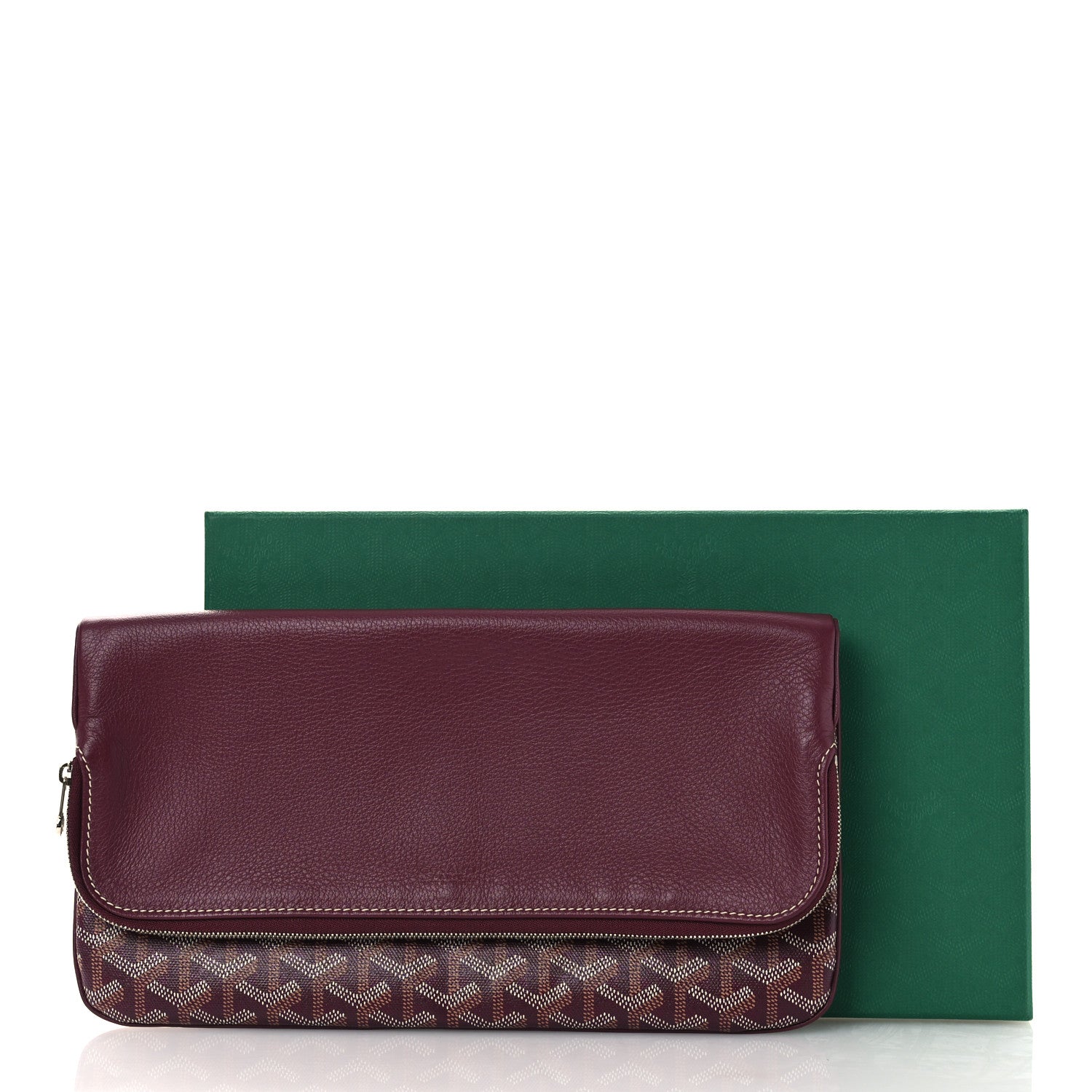Goyard Goyardine Sainte Marie Soft Clutch Bordeaux 11 of 11