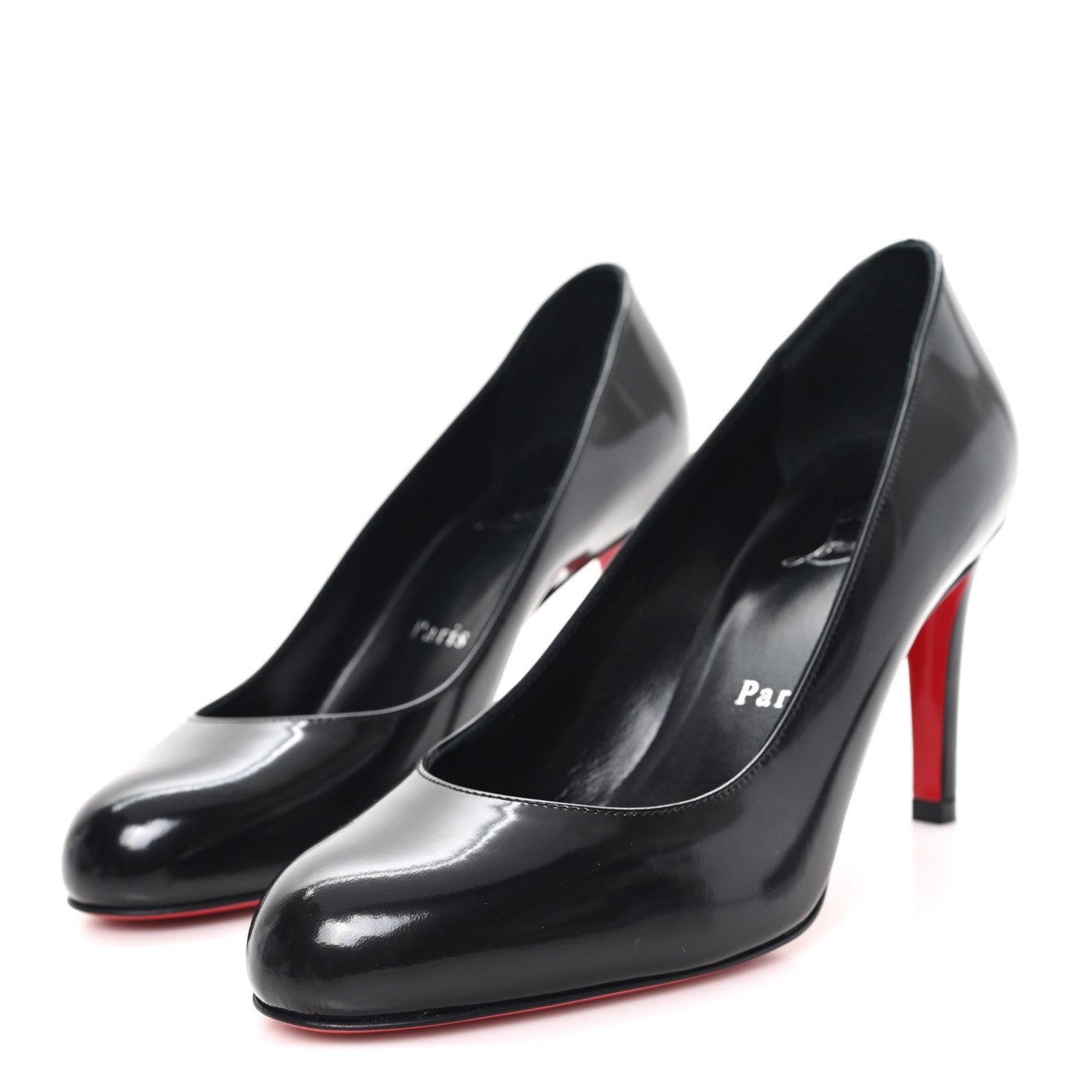 Christian Louboutin Calfskin Abrasivato Pumppie 85 Pumps 35.5 Black 4 of 9