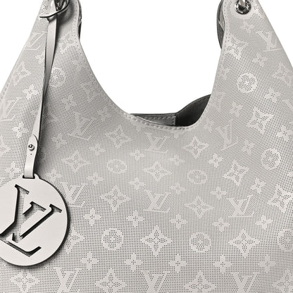 Louis Vuitton Reverse Mahina Carmel Hobo Gris Souris Gray 7 of 9