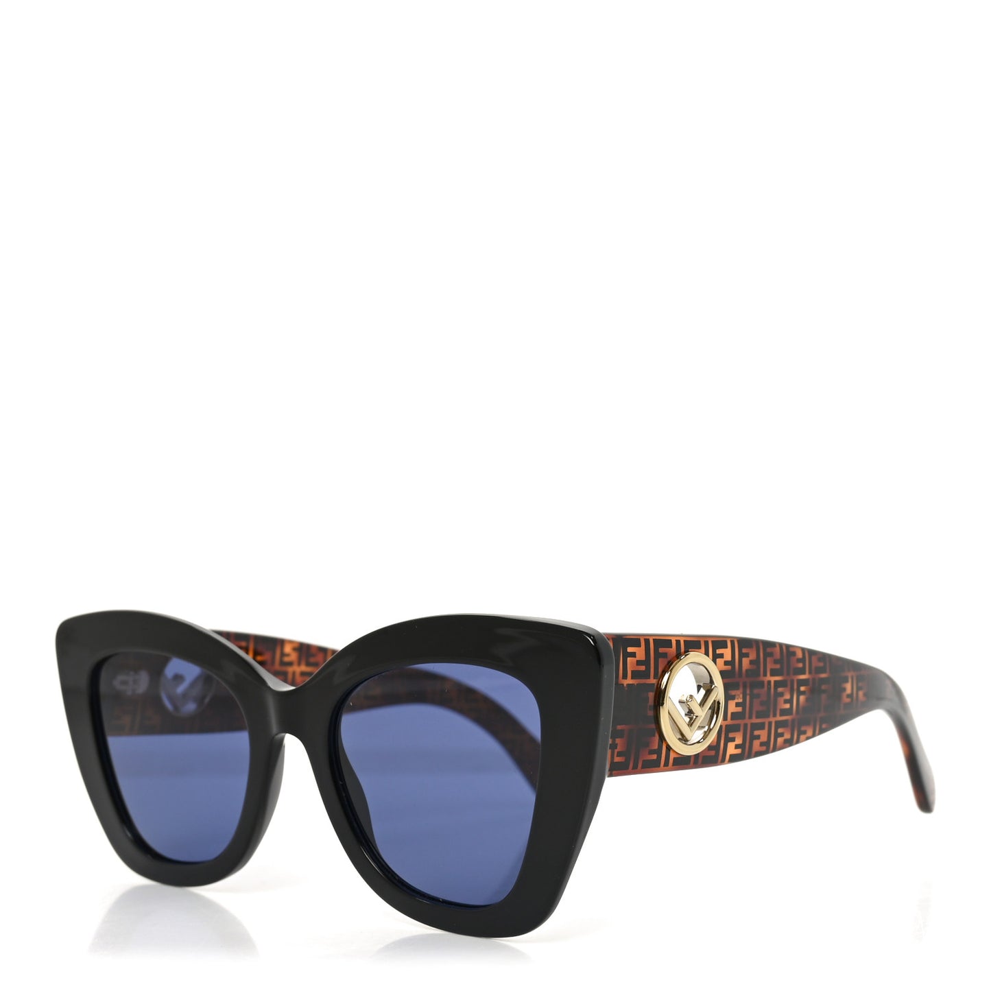 Acetate F is Fendi FF 51mm Cat Eye Sunglasses 0327/S Tortoise Camouflage