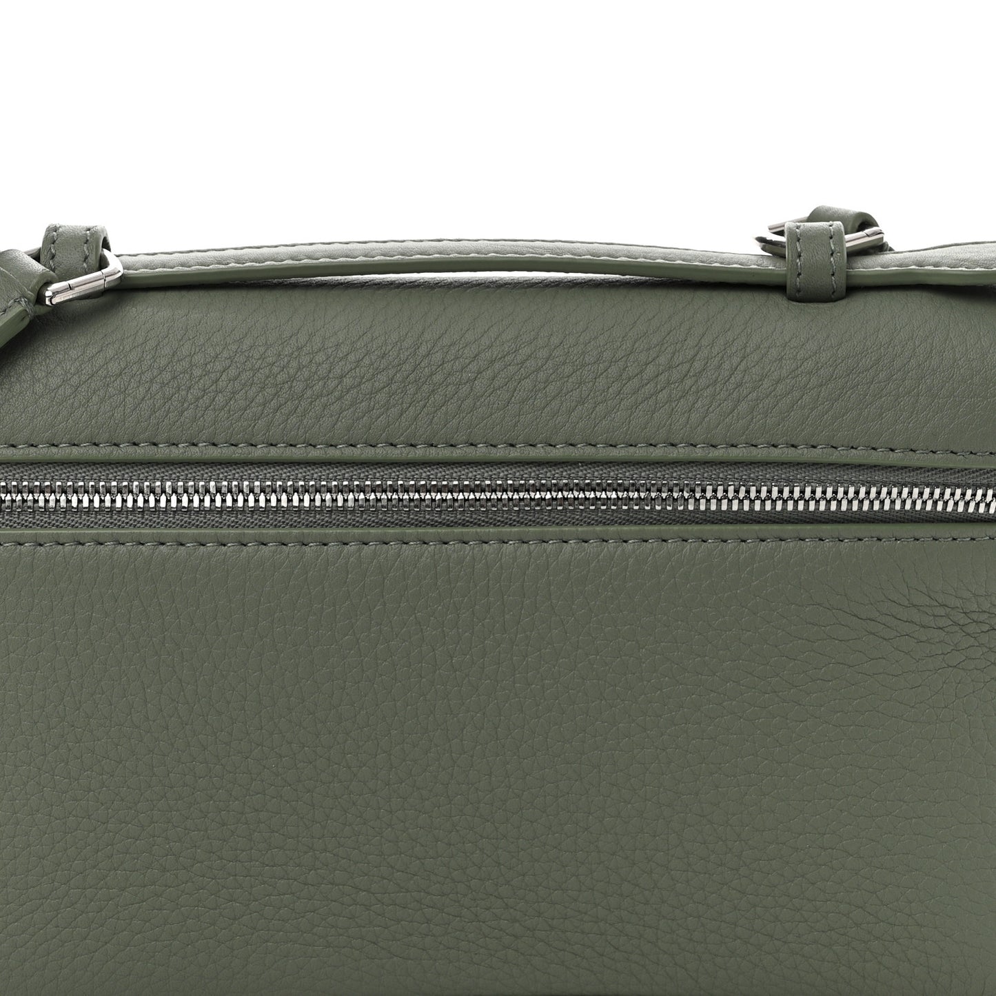 Grained Calfskin L19 Extra Pocket Pouch Sage Brush Leaves