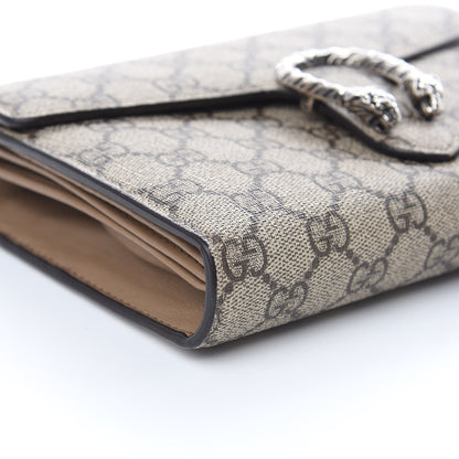 Gucci GG Supreme Monogram Mini Dionysus Chain Wallet Beige Taupe 7 of 13