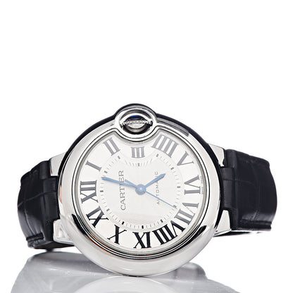 Cartier Stainless Steel Alligator 33mm Ballon Bleu De Cartier Automatic Watch 3 of 8