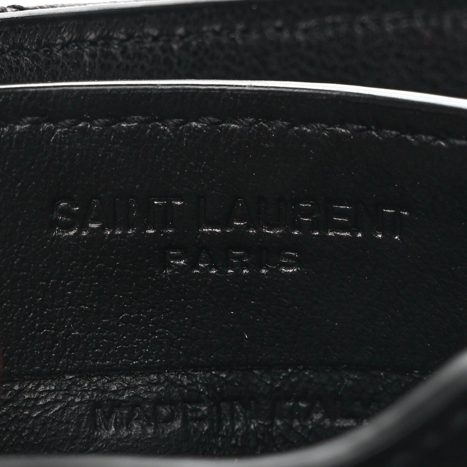 Saint Laurent Lambskin Quilted Flip Card Case Black 6 of 6