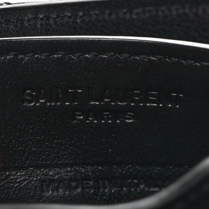 Saint Laurent Lambskin Quilted Flip Card Case Black 6 of 6