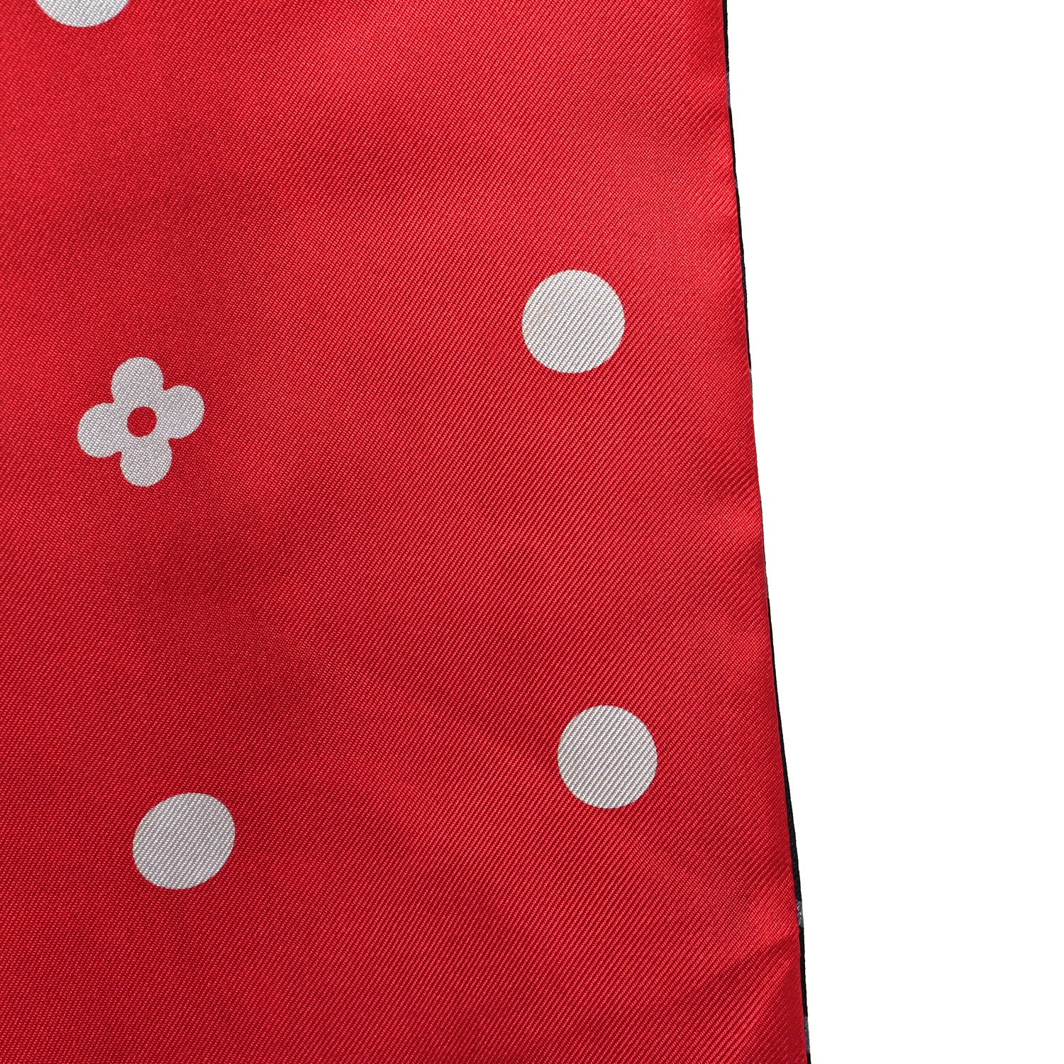 Louis Vuitton Silk Leopard Snood Scarf Red 5 of 5