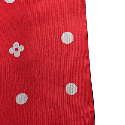 Louis Vuitton Silk Leopard Snood Scarf Red 5 of 5