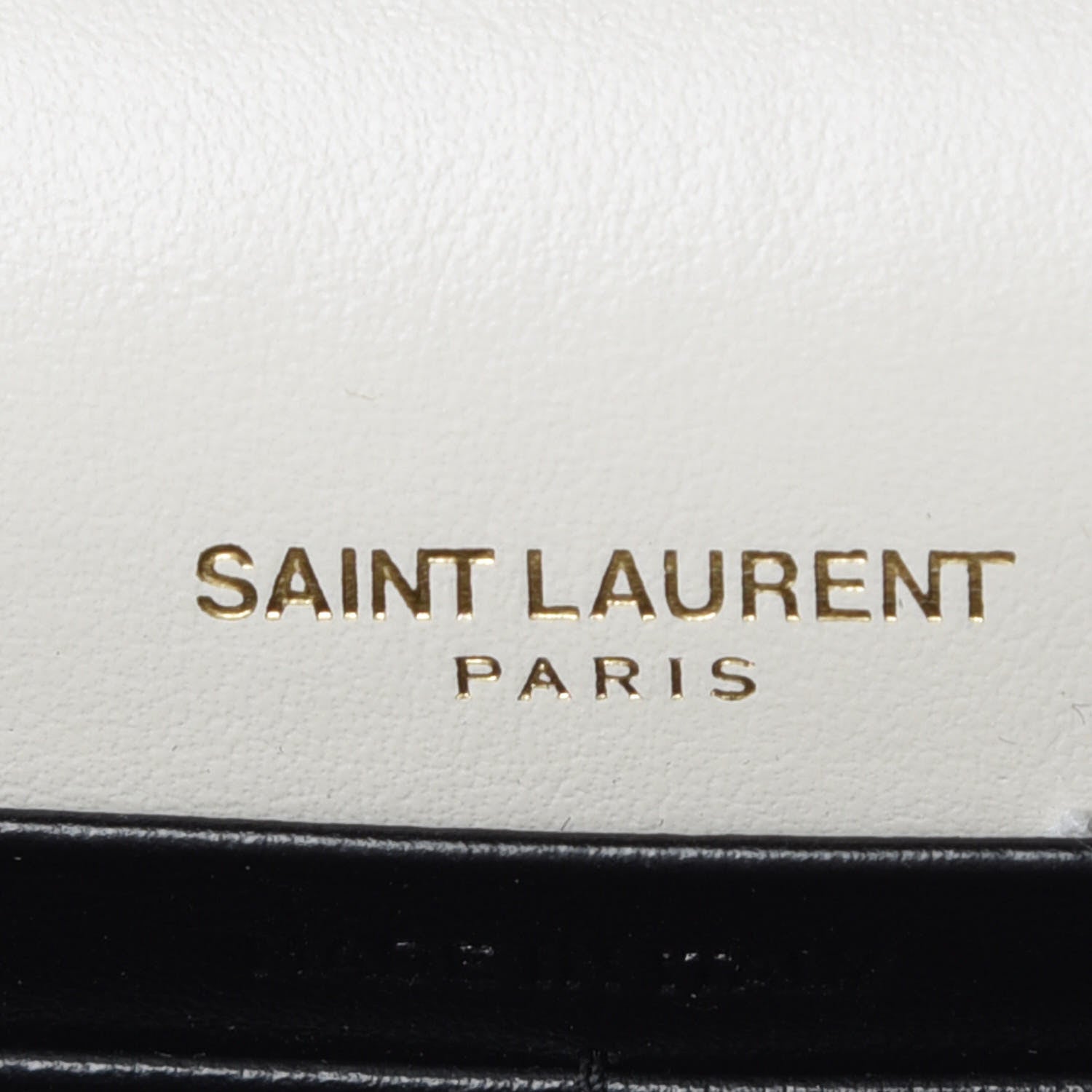 Saint Laurent Calfskin Star Print Monogram Kate Tassel Chain Wallet White Gold 8 of 8