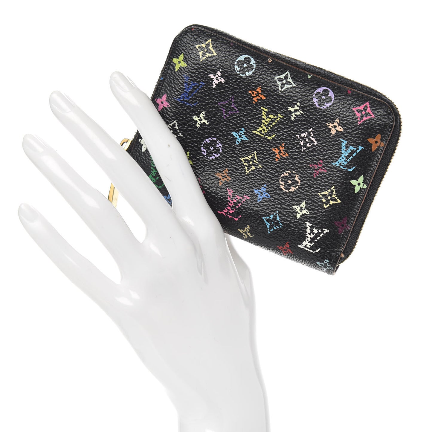 Monogram Multicolor Zippy Coin Purse Black Violet
