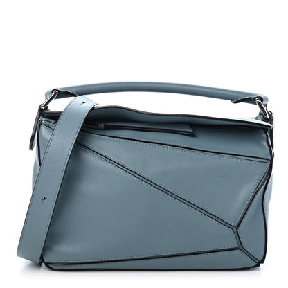 Loewe Calfskin Small Puzzle Bag Stone Blue 1 of 4