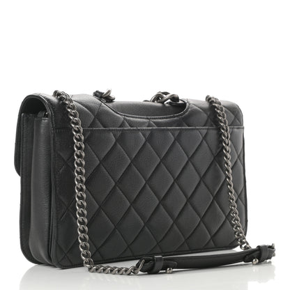 Chanel Goatskin Quilted Large Perfect Edge Flap Black 3 of 14