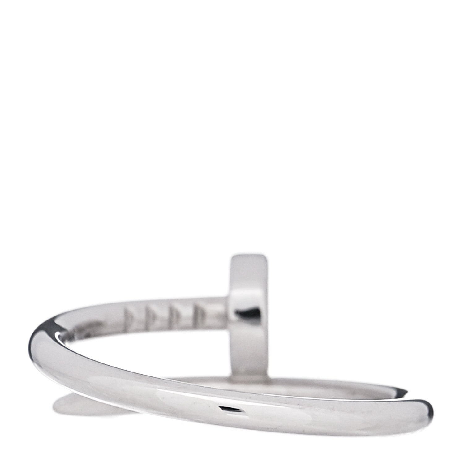 Cartier 18K White Gold Small Juste Un Clou Ring 48 4.5 3 of 6