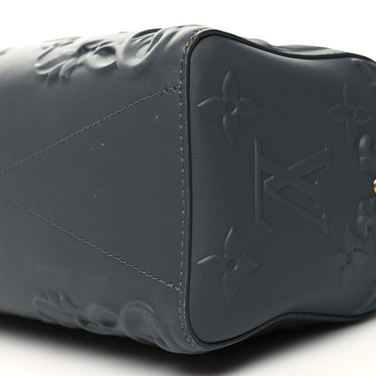 Louis Vuitton Calfskin Debossed Monogram Versailles City Keepall Dark Shadow Grey 9 of 9