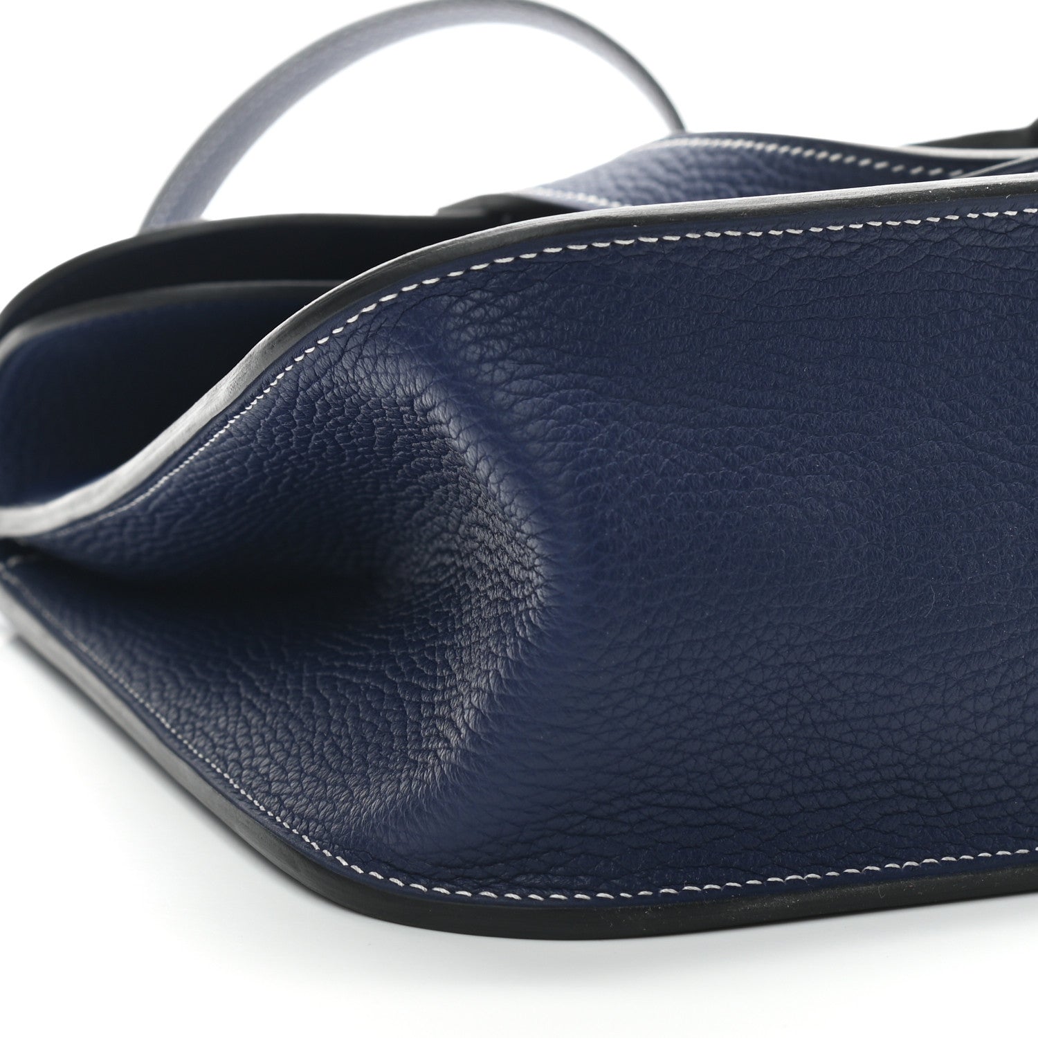 Hermes Taurillon Clemence Halzan 31 GM Bleu Encre 9 of 11