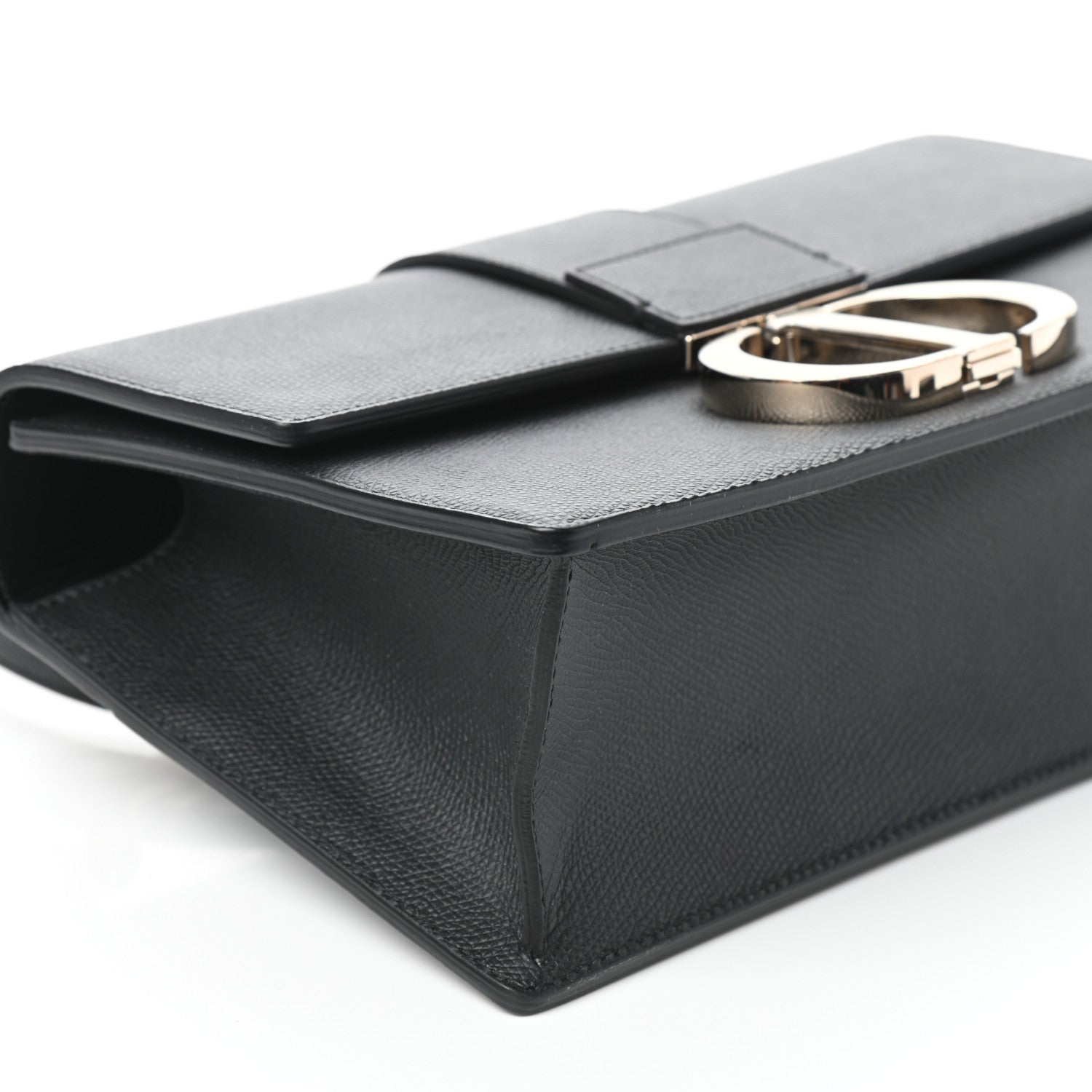 Christian Dior Grained Calfskin Embossed 30 Montaigne Chain Flap Bag Black 7 of 8