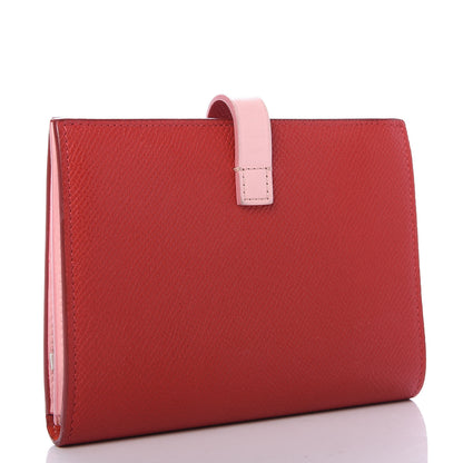 Celine Grained Calfskin Medium Multifunction Strap Wallet Scarlet 3 of 6