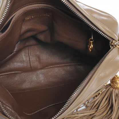 Chanel Lambskin Chevron Tassel Camera Case Taupe 5 of 8