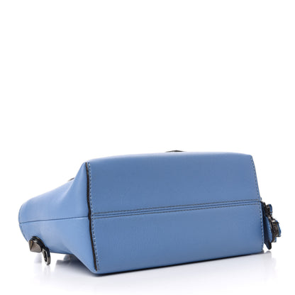 Fendi Vitello Dolce Crystal Croc Tail Mini By The Way Boston Bag Riviera Acquamarine 4 of 6