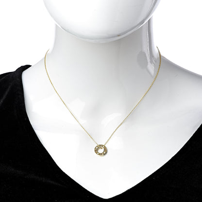 Tiffany 18K Yellow Gold Diamond Atlas Pierced Pendant Necklace 2 of 9