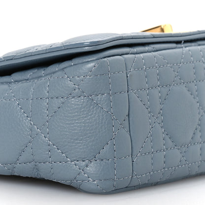 Christian Dior Calfskin Cannage Small Caro Bag Cloud Blue 11 of 15