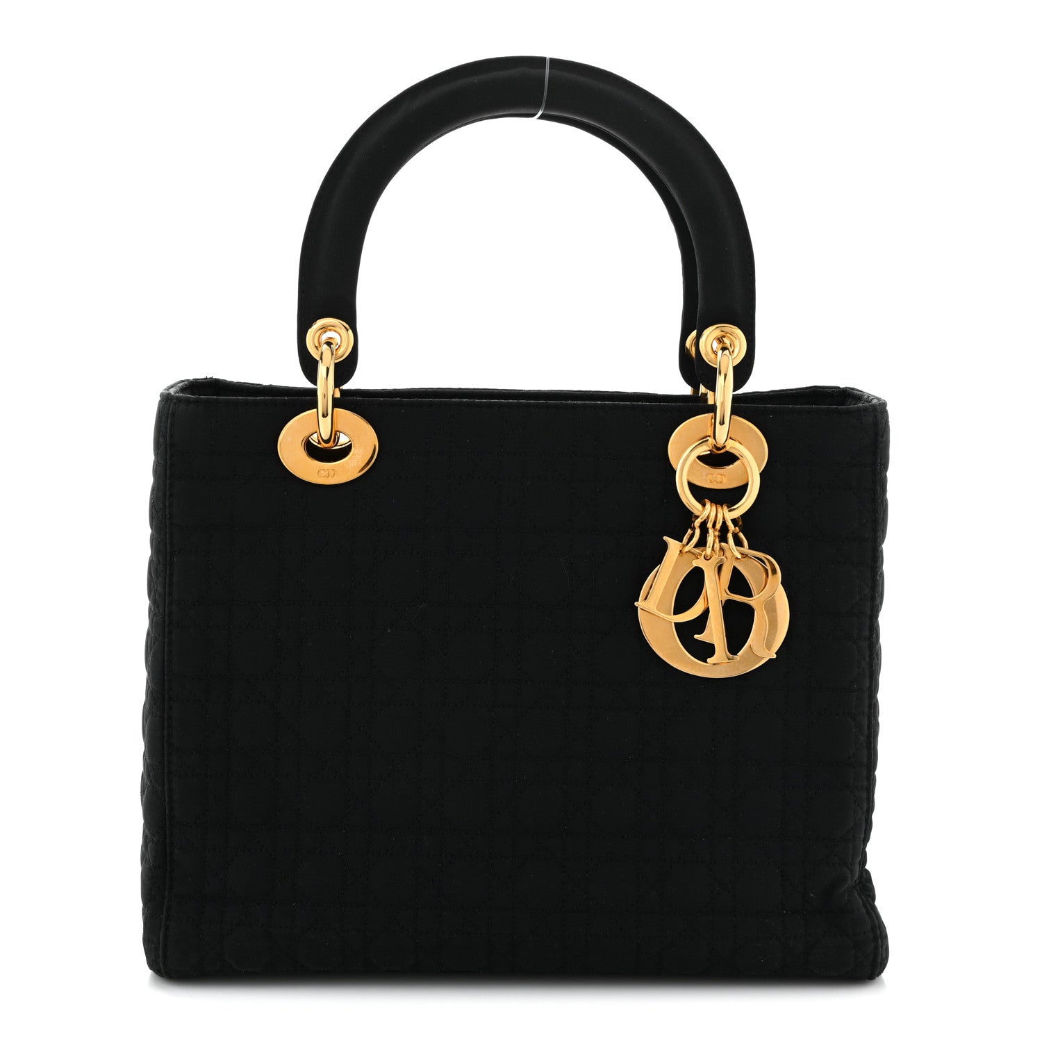 Christian Dior Nylon Cannage Large Lady Dior Black 1 of 10