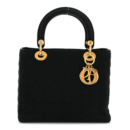 Christian Dior Nylon Cannage Large Lady Dior Black 1 of 10