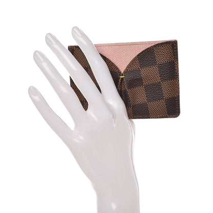 Louis Vuitton Damier Ebene Caissa Card Holder Rose Ballerine 2 of 6