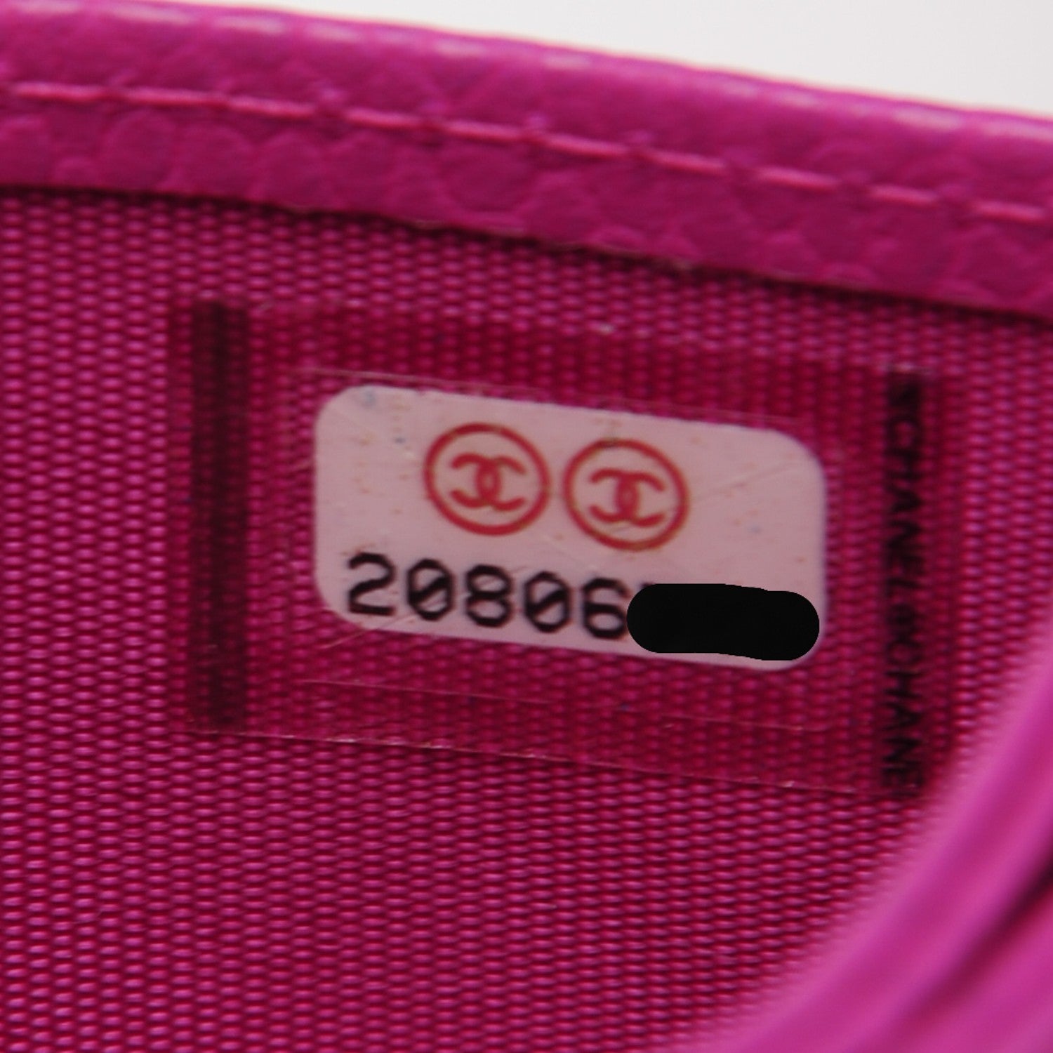 Chanel Iridescent Caviar Quilted Simply CC Card Holder Pink 7 of 7