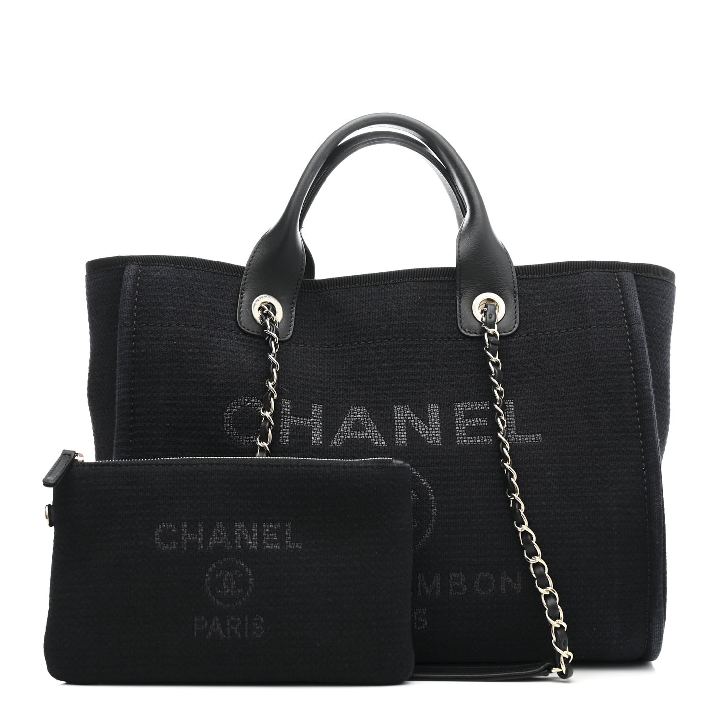 Mixed Fibers Small Deauville Tote Black