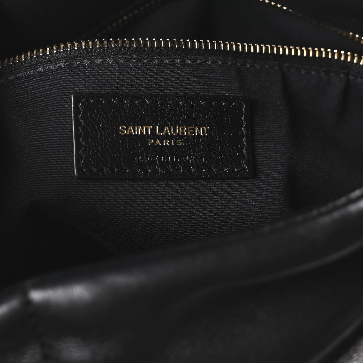 Saint Laurent Lambskin Quilted Medium Loulou Puffer Monogram Chain Satchel Black 6 of 11