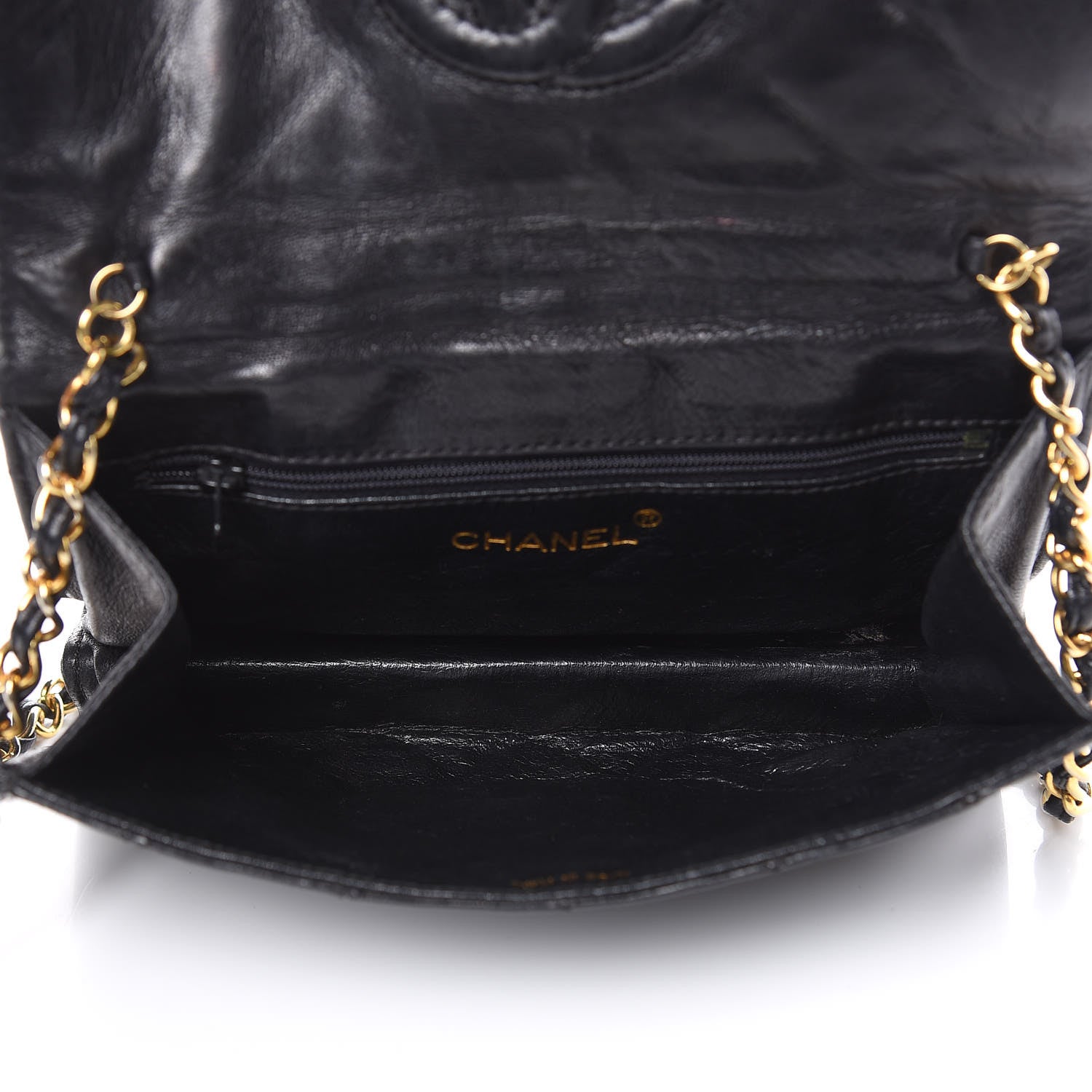 Chanel Lambskin Quilted Small Tassel Flap Black 5 of 16