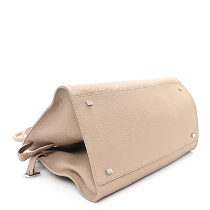 The Row Matte Grained Calfskin Soft Margaux 15 Dark Taupe 4 of 9