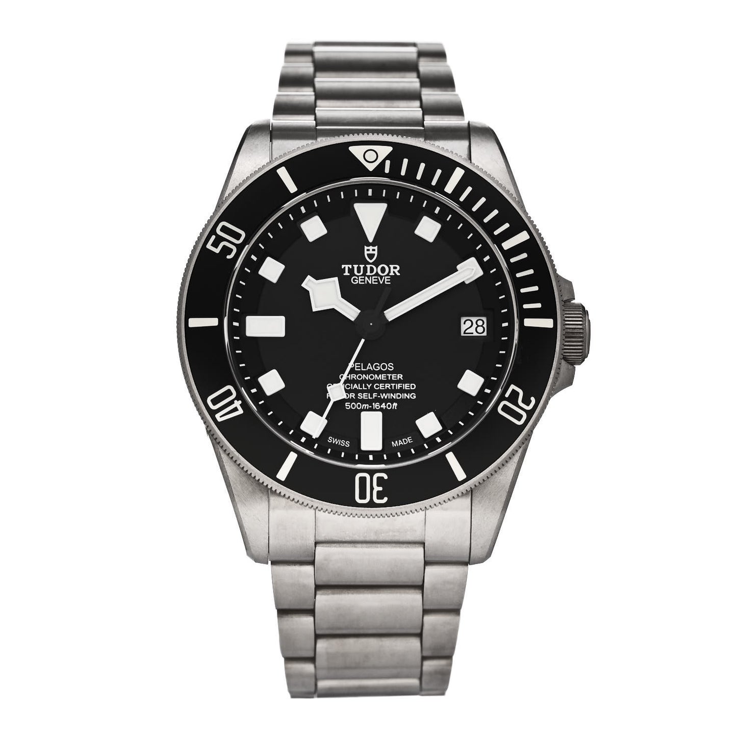 Titanium 42mm Pelagos Automatic Watch Black 25600TN