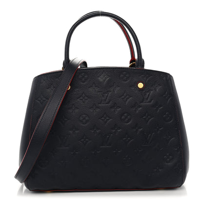 Louis Vuitton Empreinte Montaigne MM Marine Rouge 1 of 9