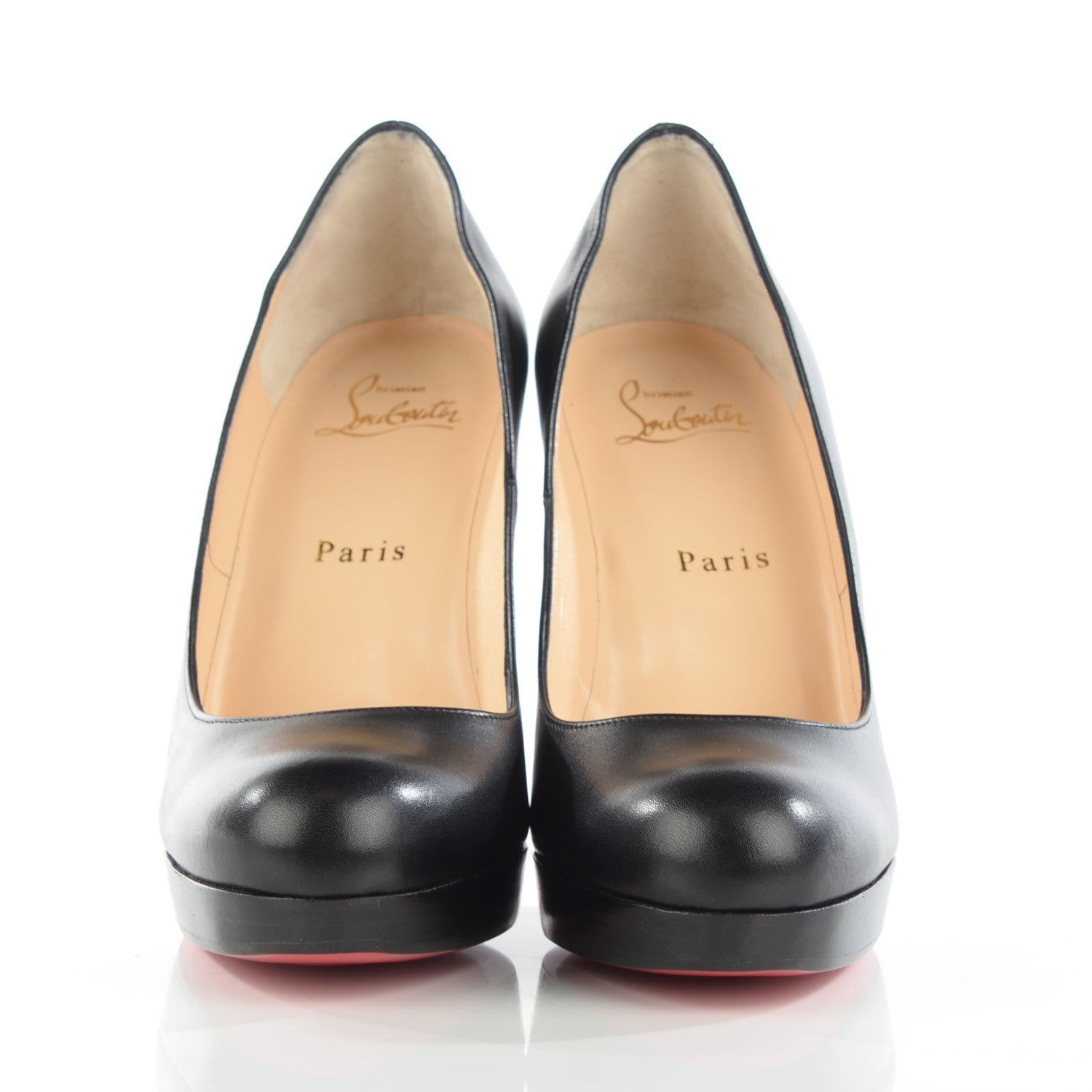 Christian Louboutin Calfskin Bruges 120 Pumps 37.5 Black 3 of 7