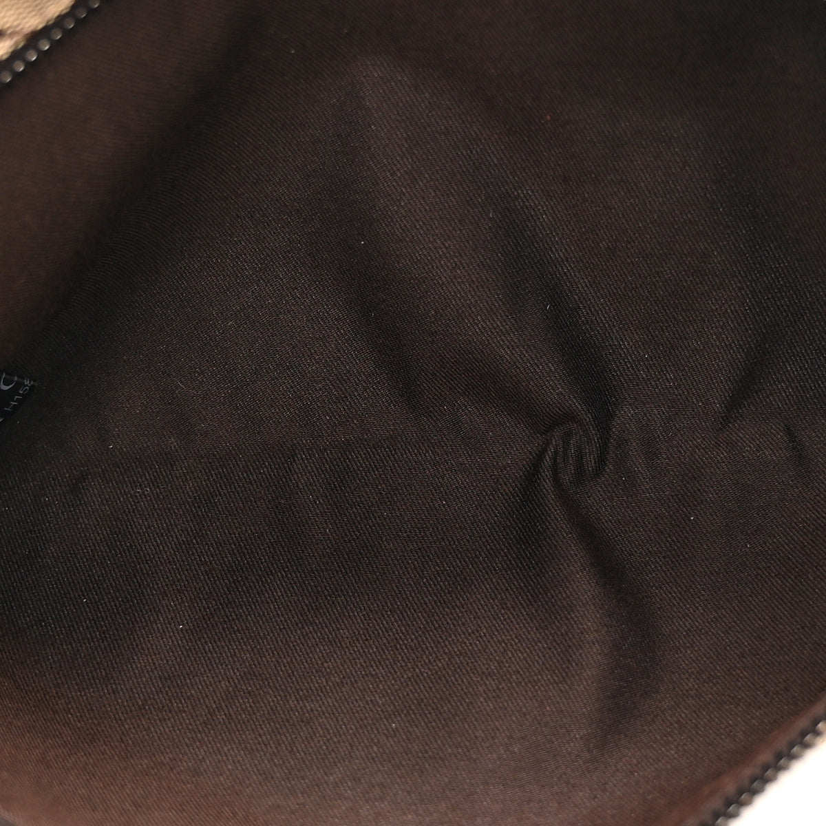 GG Monogram Double Pocket Belt Bag Dark Brown
