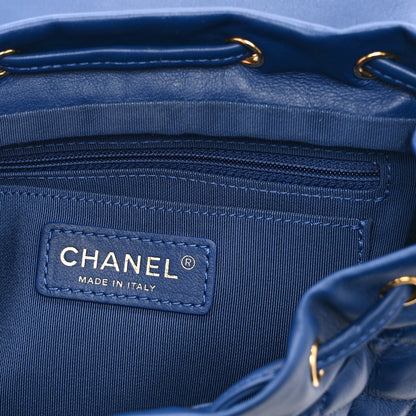 Chanel Lambskin Quilted Small Urban Spirit Backpack Blue 6 of 11