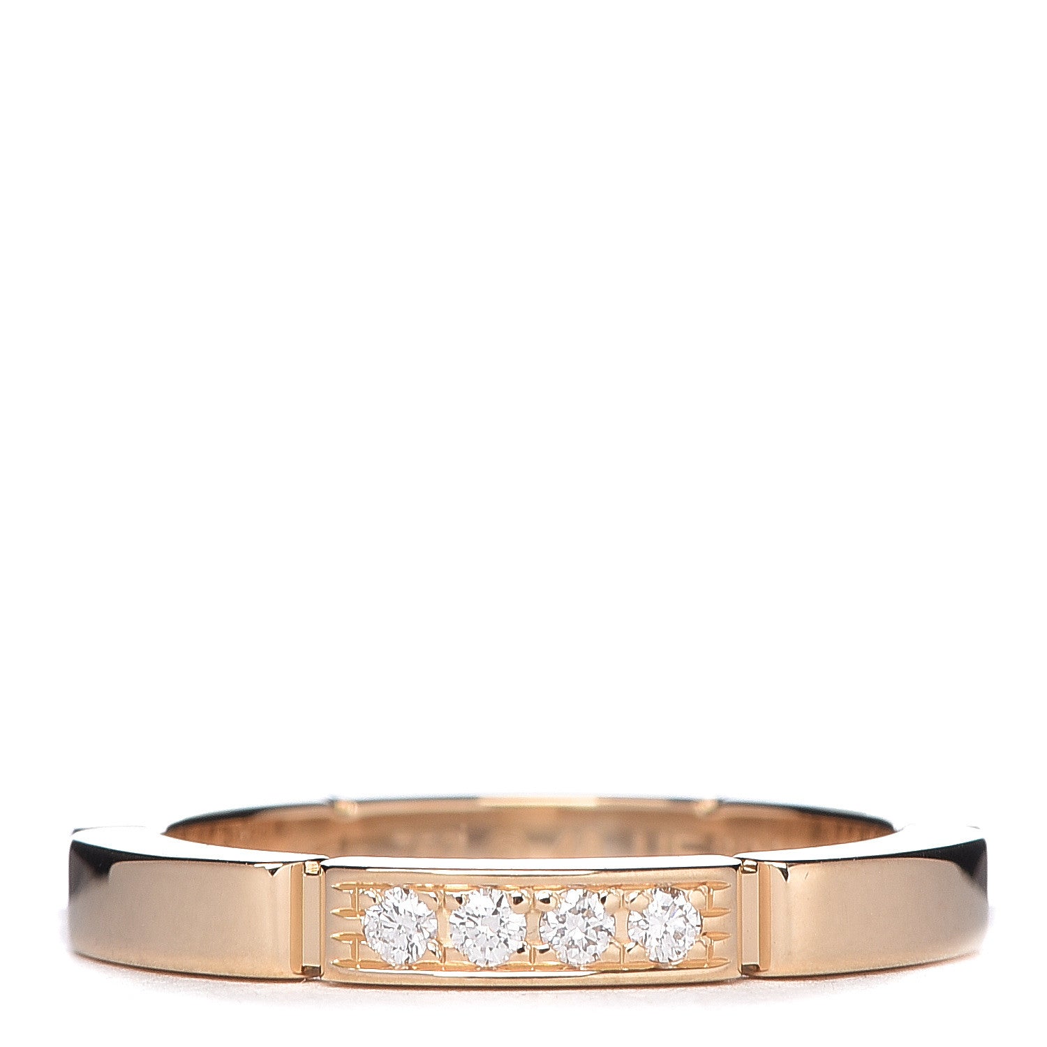Cartier 18K Yellow Gold Diamond Maillon Panthere Wedding Band Ring 48 4.5 1 of 4
