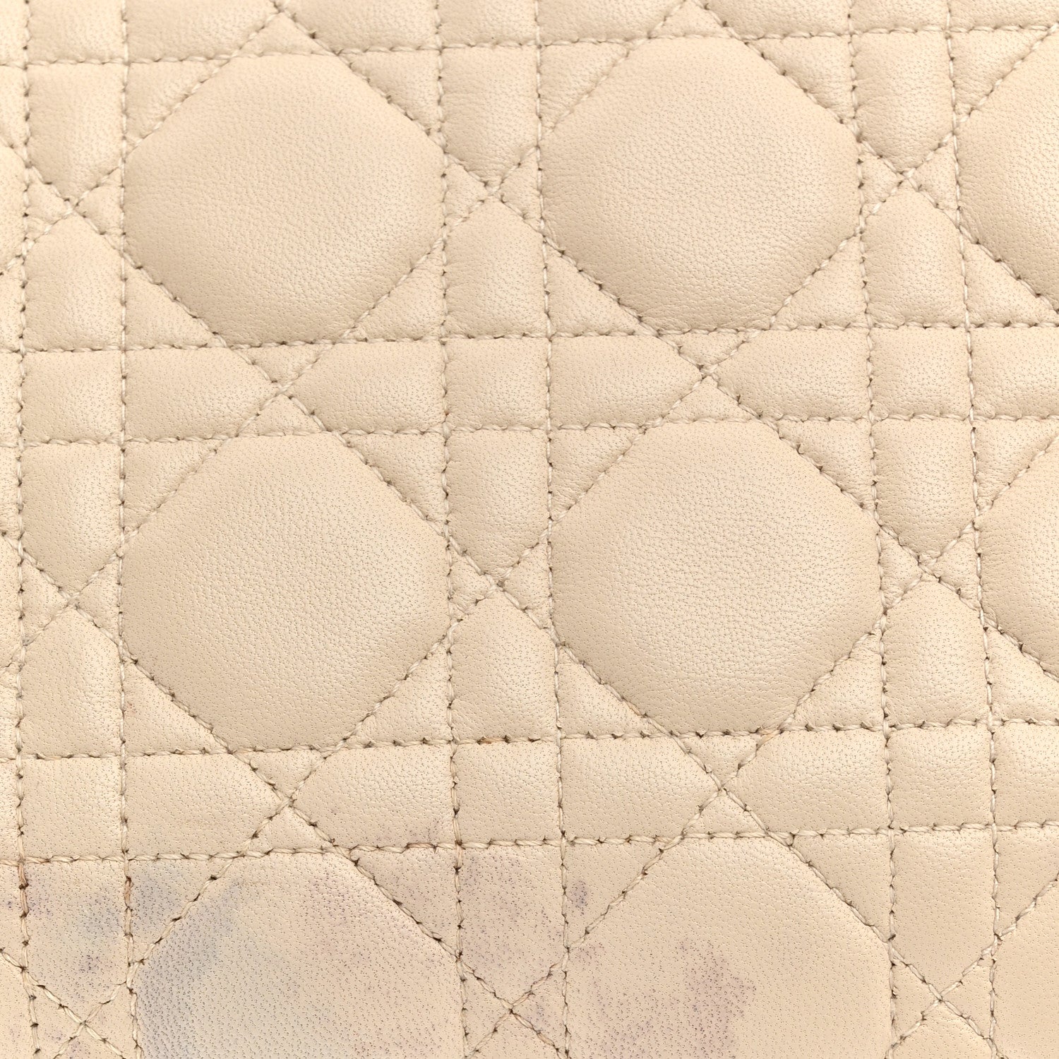 Christian Dior Lambskin Cannage Medium Lady Dior White 12 of 12