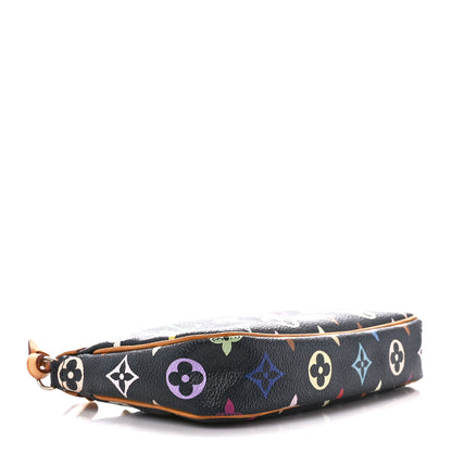 Louis Vuitton Monogram Multicolor Pochette Accessories Black 4 of 11