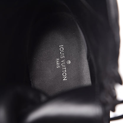 Louis Vuitton Suede Calfskin Monogram LV Black Heart Laureate Platform Desert Boots 40 Black 9 of 15