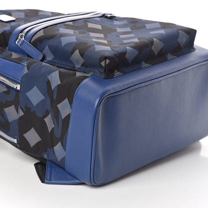 MCM Nylon Camo Dieter Medium Backpack Estate Blue 6 of 7