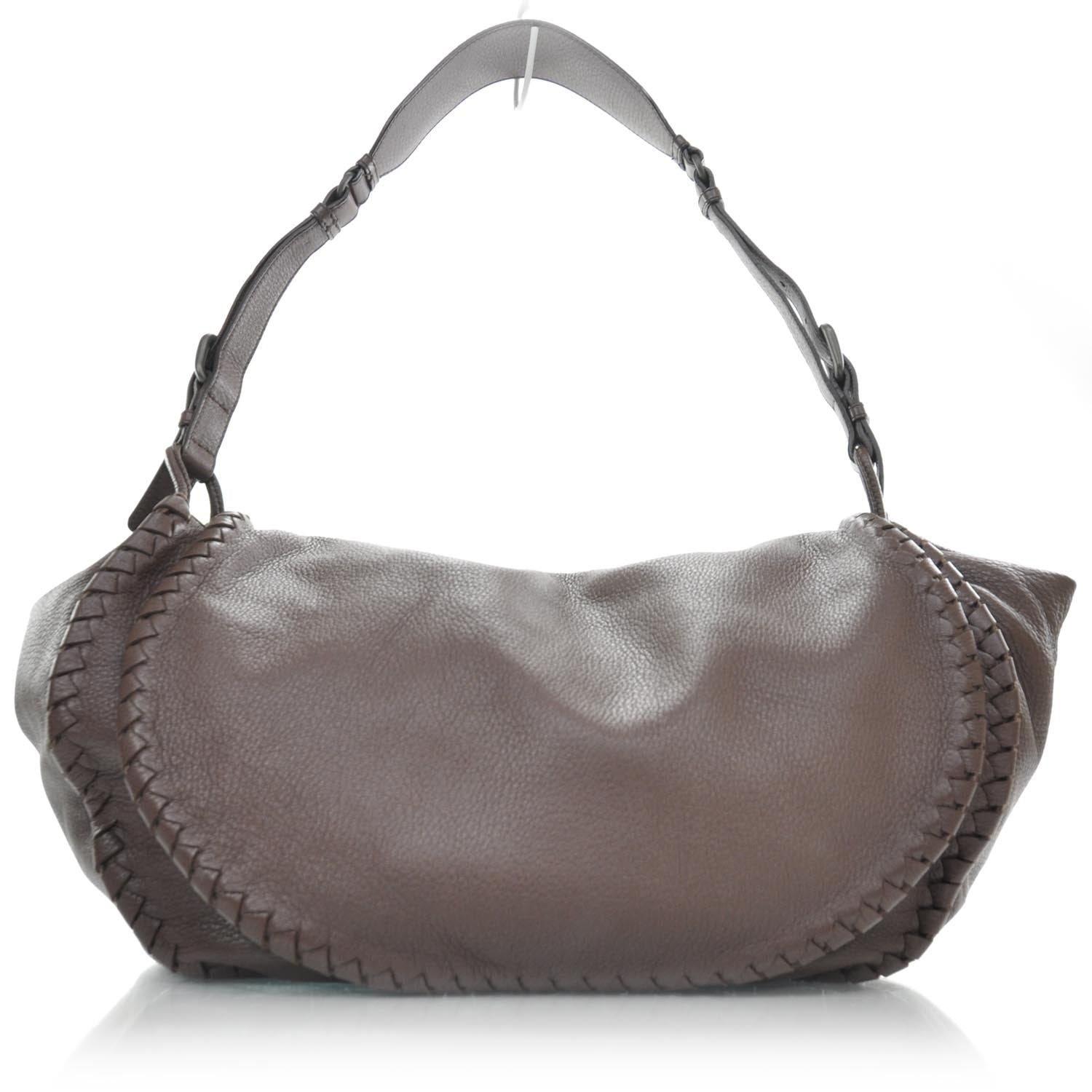 Bottega Veneta Cervo Woven Detail Hobo Truffle 1 of 9