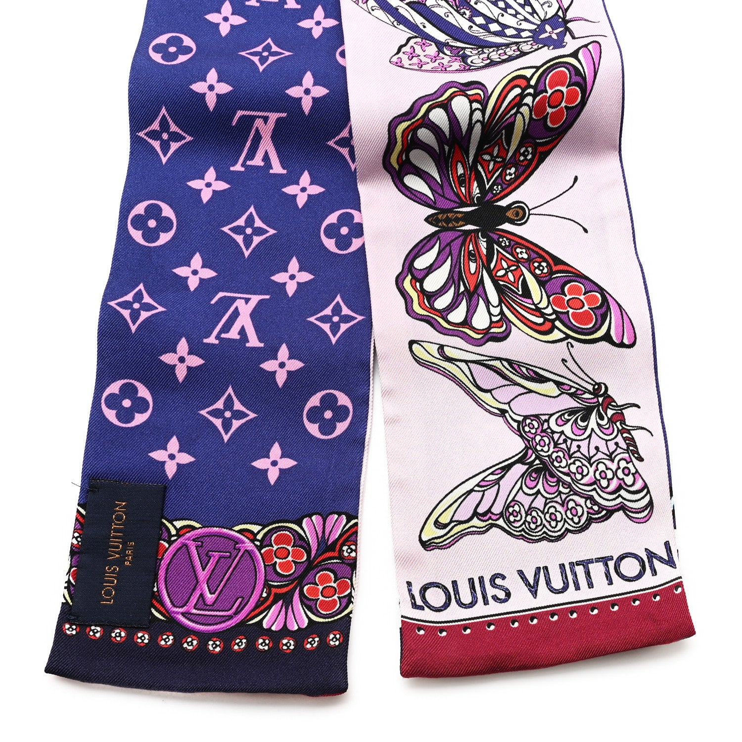 Louis Vuitton Silk Monogram World Of Love Bandeau Rose 2 of 3