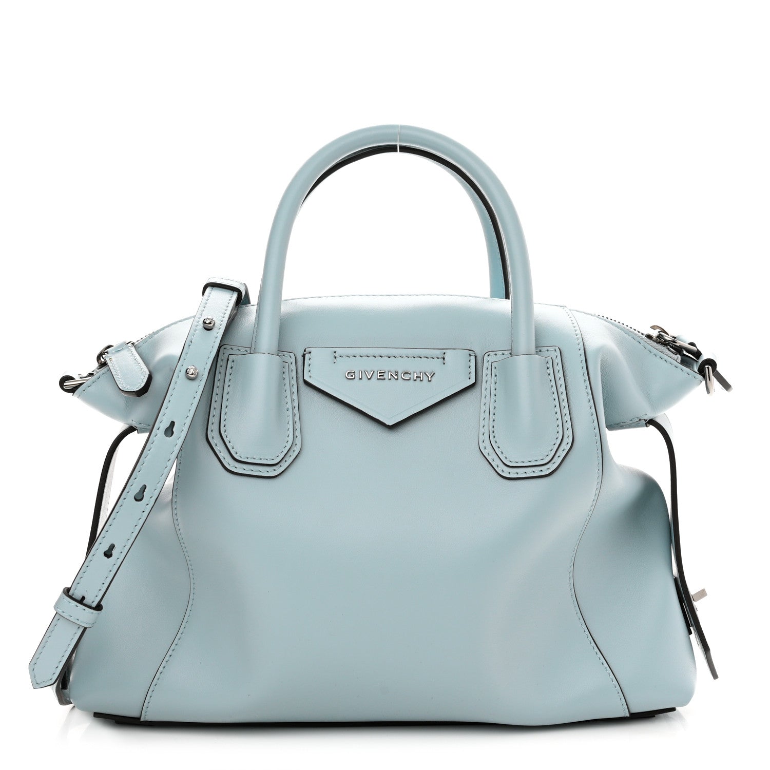 Givenchy Smooth Calfskin Small Soft Antigona Pale Blue 1 of 10