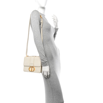Christian Dior Grained Calfskin 30 Montaigne Flap Bag White 2 of 10