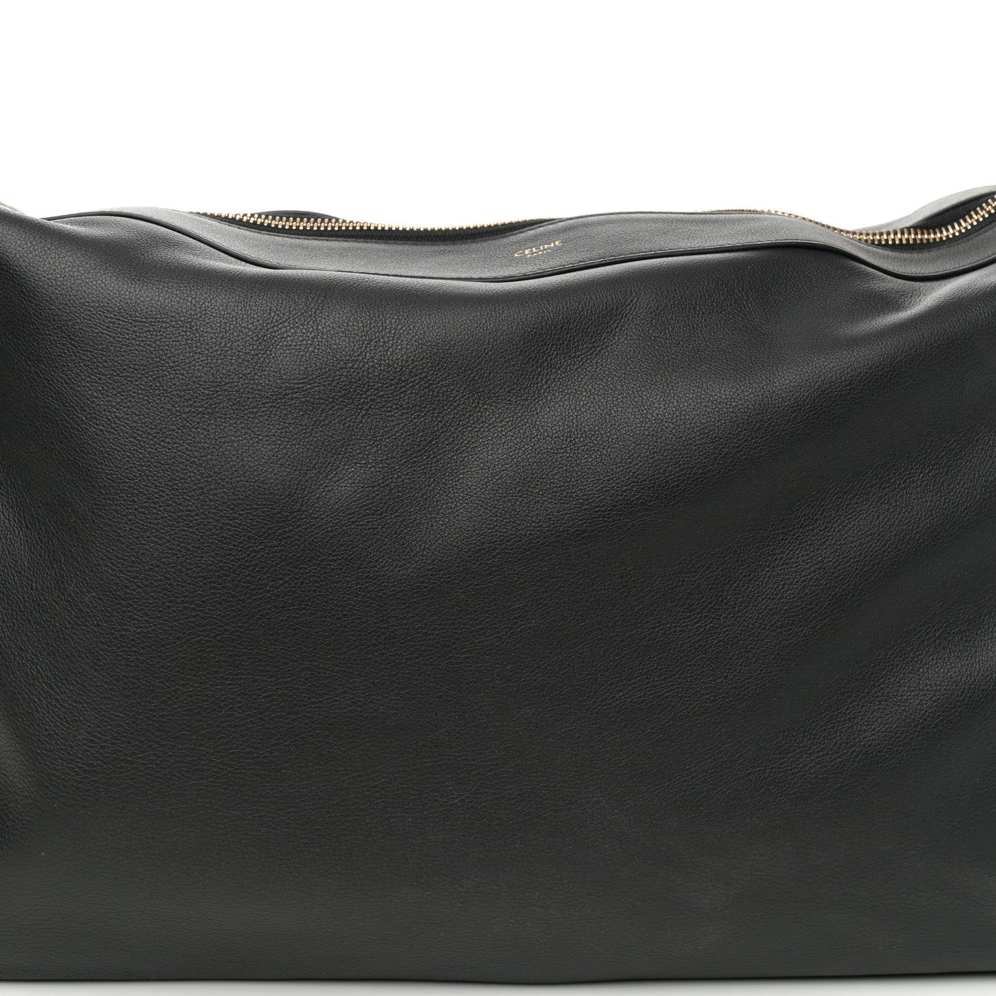 Supple Calfskin Large Romy Shoulder Bag Black