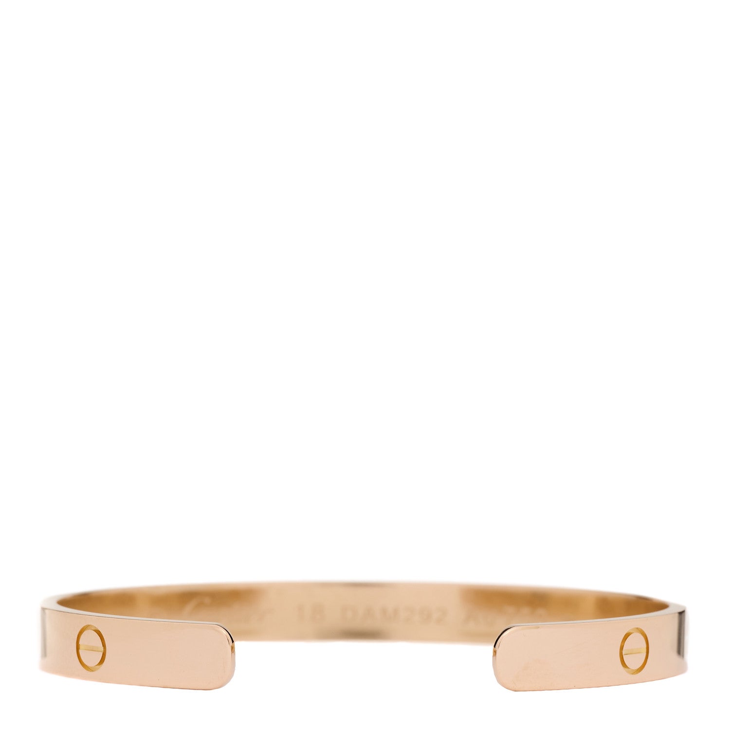 Cartier 18K Pink Gold LOVE Cuff Bracelet 18 3 of 5