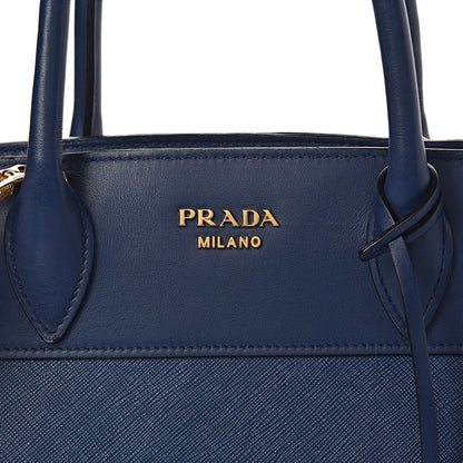 Prada Saffiano City Calfskin Medium Esplanade Bleuette 11 of 12