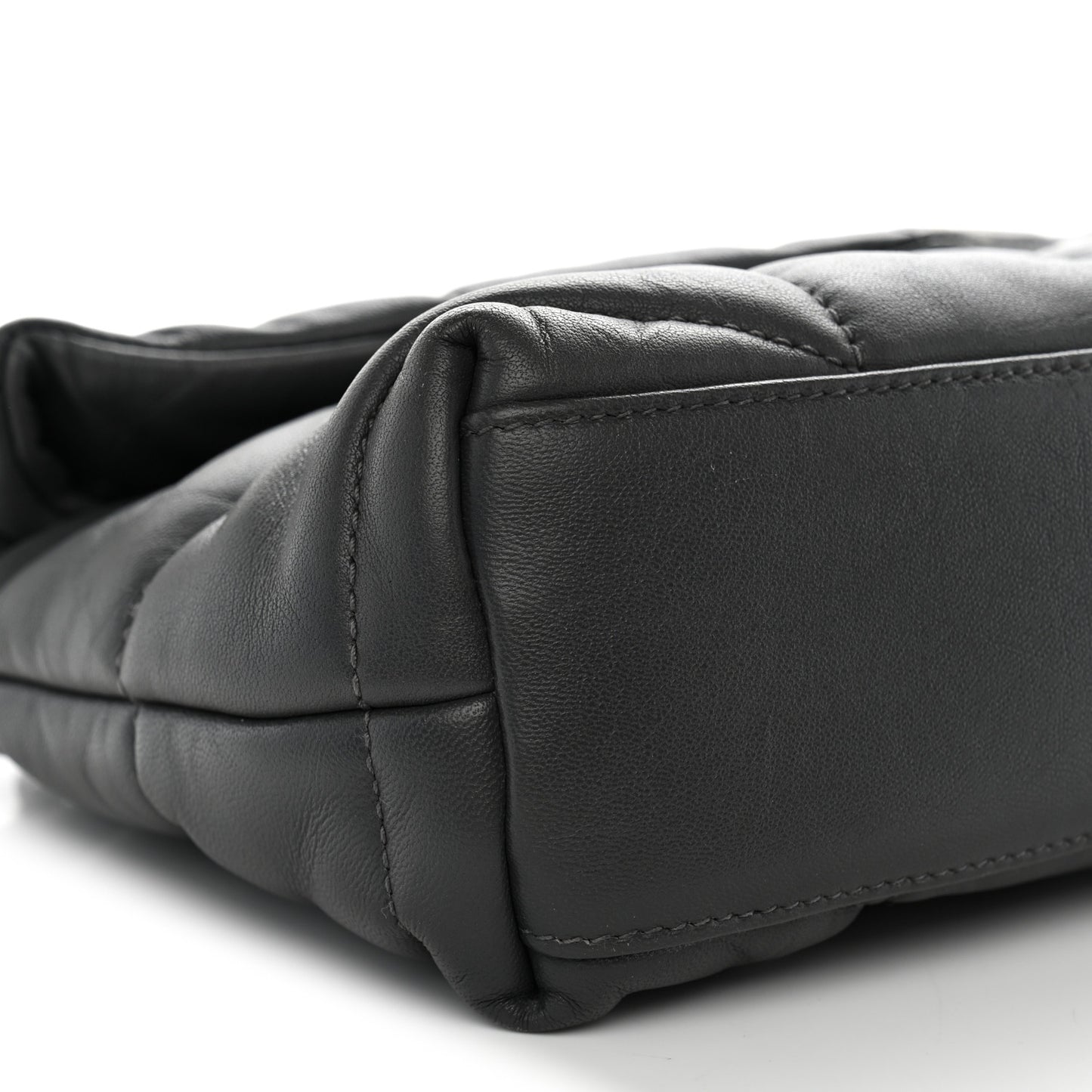 Lambskin Quilted Toy Loulou Puffer Monogram Chain Satchel Storm